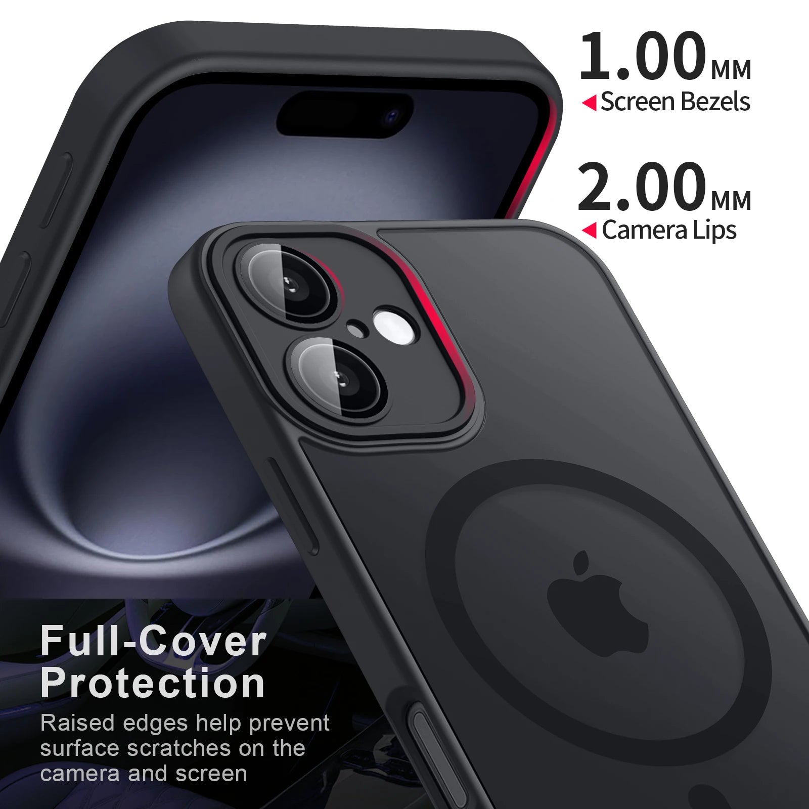 Magnetic Matte Translucent Armor Shockproof Case For iPhone 17 16 15 14 13 12 11 Pro Max Plus For Magsafe Wireless Charge Cover