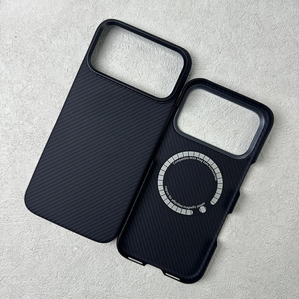 Premium Kevlar Carbon Fiber Case for iPhone 17 Pro Max Air 16 15 Ultra Thin For MagSafe Aramid Fiber Protective Cover