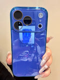 Luxury Tempered Glass Camera Protection Case For iPhone 12 13 14 15 16 17 Pro Max Plating Shockproof Bumper Hard Back Cover