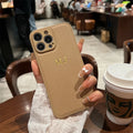 Personalised Customized Name Case For iPhone 17 16 15 14 13 12 11 Pro Max Initials Letters Leather Cover 13 15 16 17 Air Pro Max