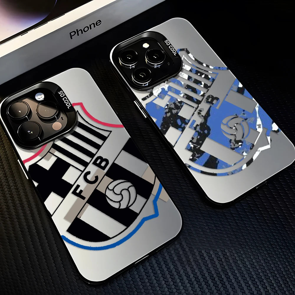 Popular soccer team F-C-B pattern Phone Case For iPhone 17 17e 16e 16 15 14 13 12 11 mini Pro Max X XR 8 7 Air Plus Anti Cover