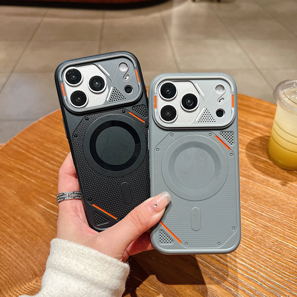Cool Armor Cooling For Magsafe Phone Case For iPhone 12 16 15 14 13 17 Pro Max Magnetic Wireless Charging Anti Drop Phone Cover