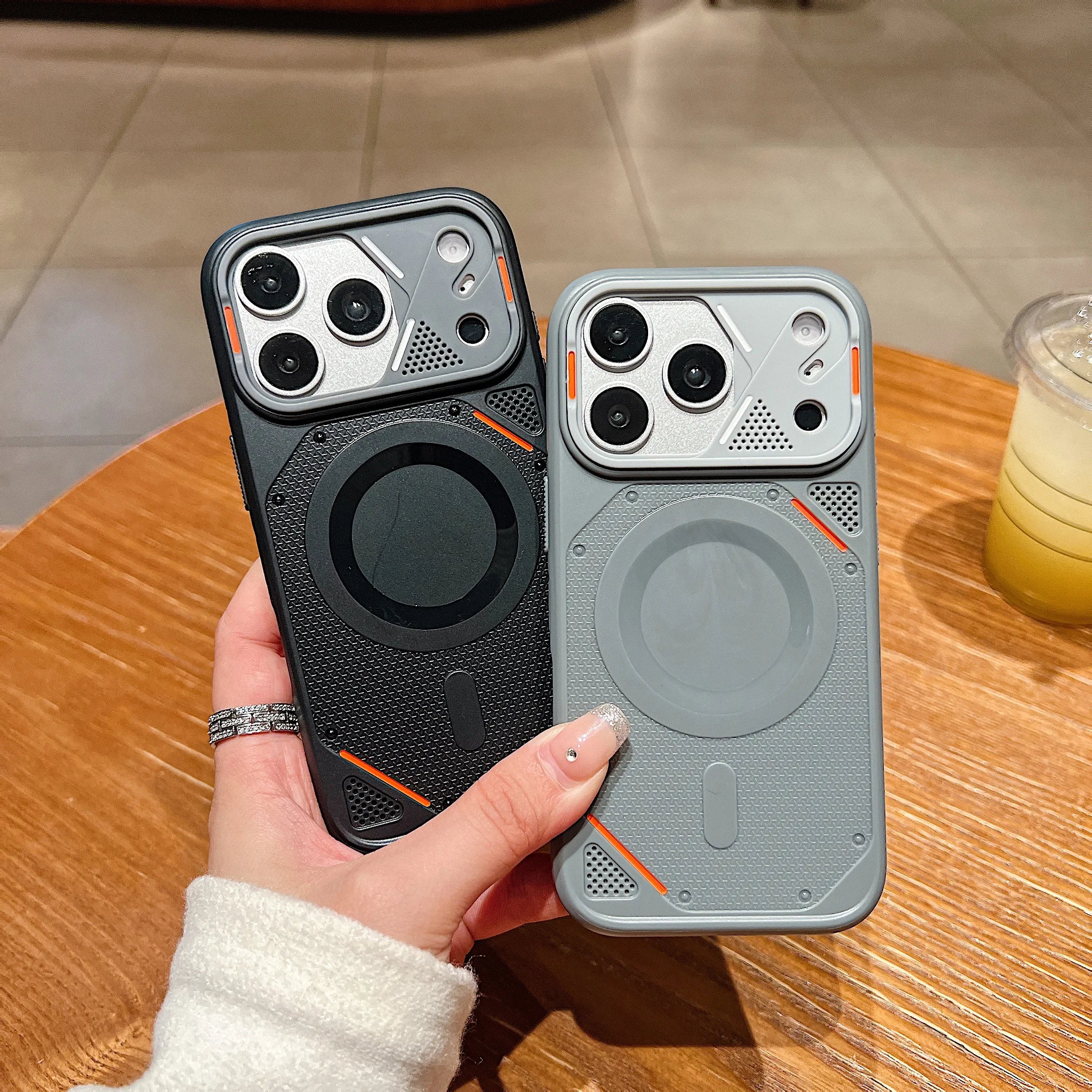 Cool Armor Cooling For Magsafe Phone Case For iPhone 12 16 15 14 13 17 Pro Max Magnetic Wireless Charging Anti Drop Phone Cover