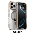 Luxury PE Striped Border Cover For Magsafe Magnetic Wireless Charge Clear Phone Case For iPhone 17 Air 16 E 15 14 13 12 Pro Max