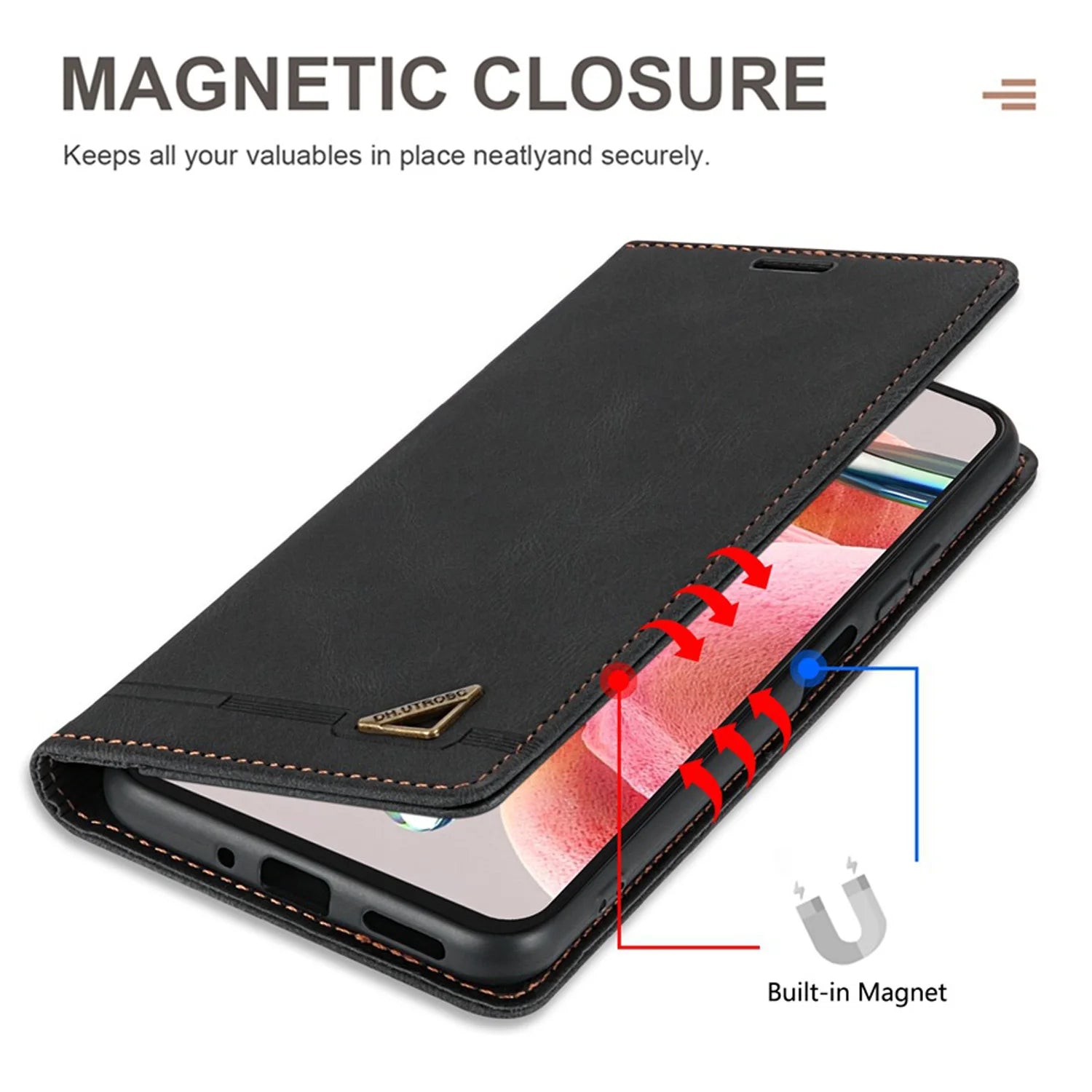 Wallet Magnetic Flip Leather Case For Xiaomi 9T 10T 11 Lite 11T 12T 13T 14T Poco X3 F3 C40 X5 F5 F6 M6 C65 C75 X6 X7 Pro Mi A3