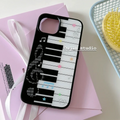 Korean Stars Minimalist Music Theory Piano Keys Phone Case For iPhone 17 AIR 16 15 14 13 12 11 PRO MAX 7 8 PLUS Dustproof Cover