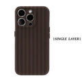 Dark Brown Stripes Phone Case for Magnetic Phone Case for IPhone 17 16 15 14 13 Pro Max Plus Single Double-layer Tough Case