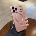 Metallic Paint For Magsafe Soft Case For iPhone 17 16 15 14 13 12 11 17 Pro Max Air Magnetic Wireless Charge Lens Protect Cover