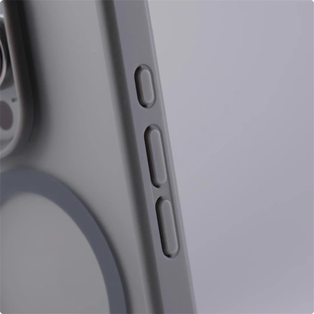 Invisible Metal Stand Magnetic Bumper Case For iPhone 17 16 Pro Max 15 14 Plus 13 For MagSafe Wireless Charge Shockproof Cover