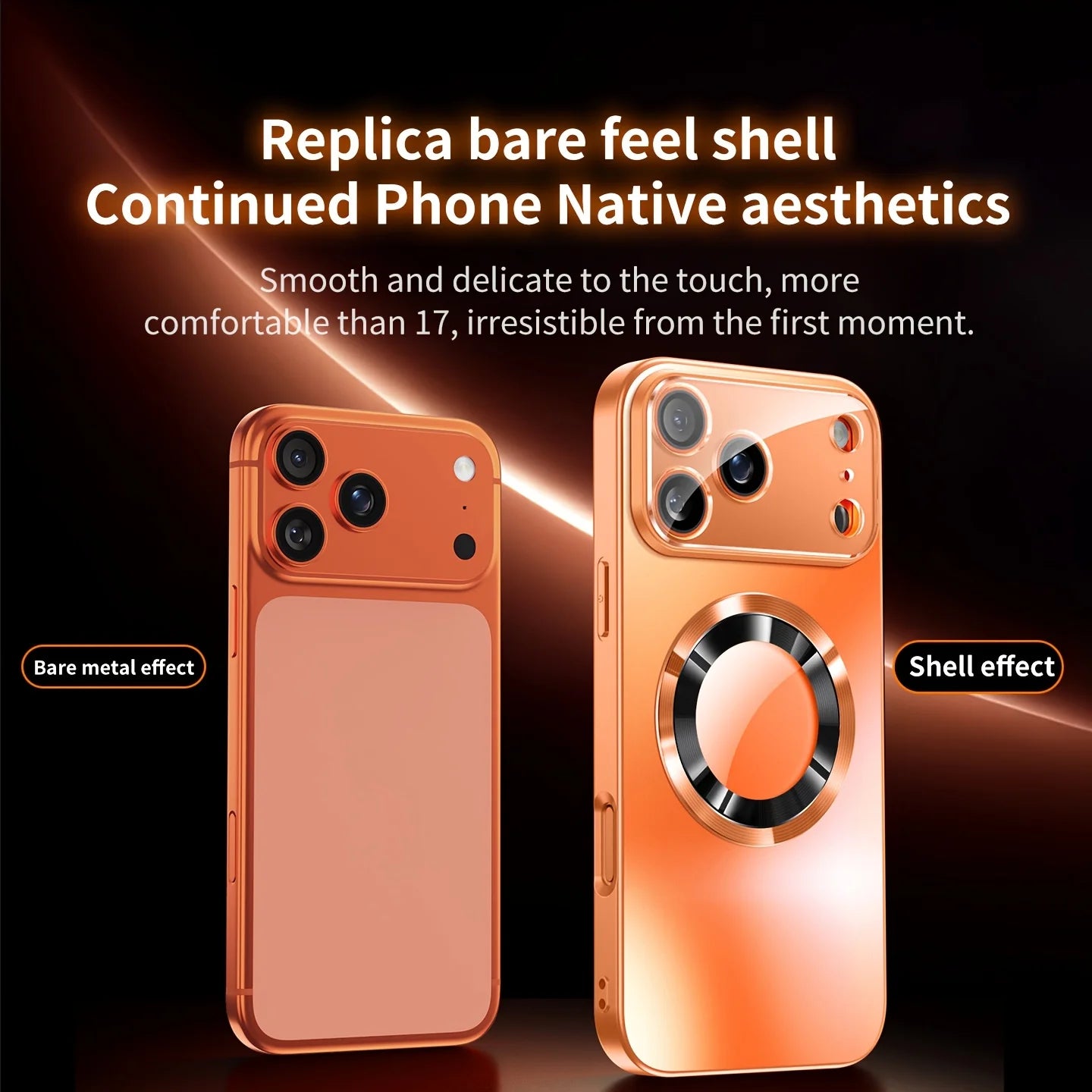 Luxury Titanium Metallic Matte Case For iPhone 17 16 15 14 13 Pro Max For Magsafe Glass Lens Protection back Cover