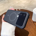 Luxury Honeycomb Mesh Hole Heat Dissipation Case for Xiaomi Mi 17 Pro Max 15 14 Pro 13 Shockproof For Magsafe Magnet Matte Cover