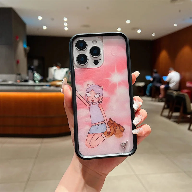 Wildflower Orchid Lila Moss Phone Case For iPhone 17 16 15 14 13 12 Pro Max Plus wf Precious Moments Emergency Intercom Cover