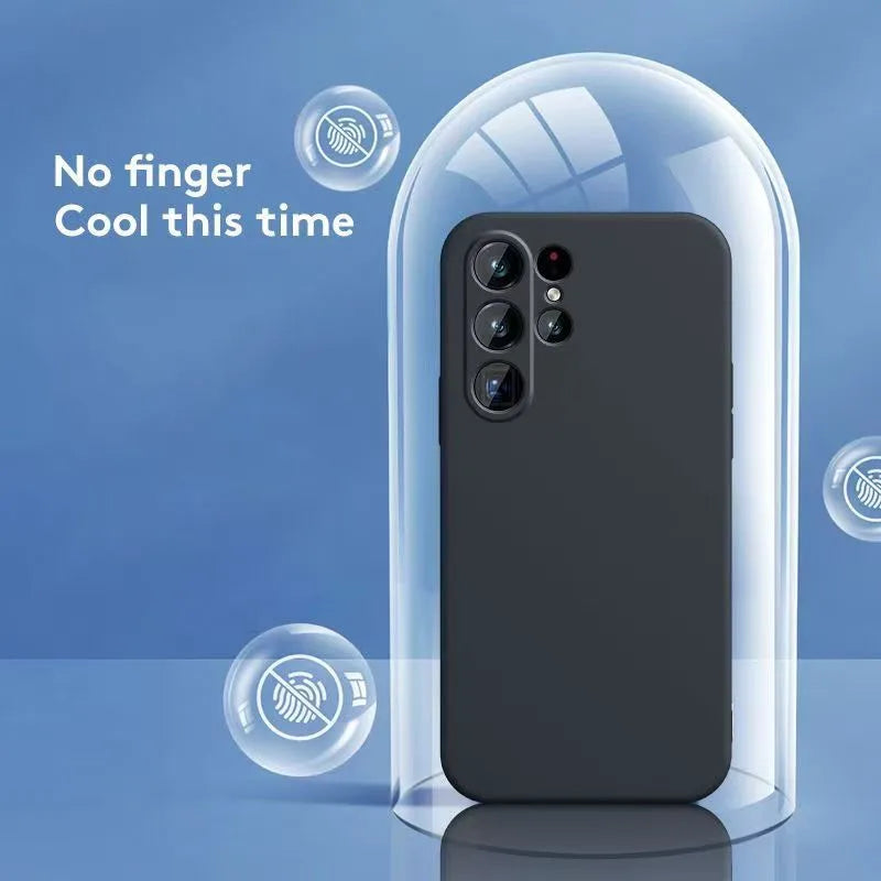 For Samsung S26 Ultra Phone Case S26 Plus TPU Luxury Shockproof Original Liquid Silicone Case Galaxy S26 Ultra Cover Funda Case