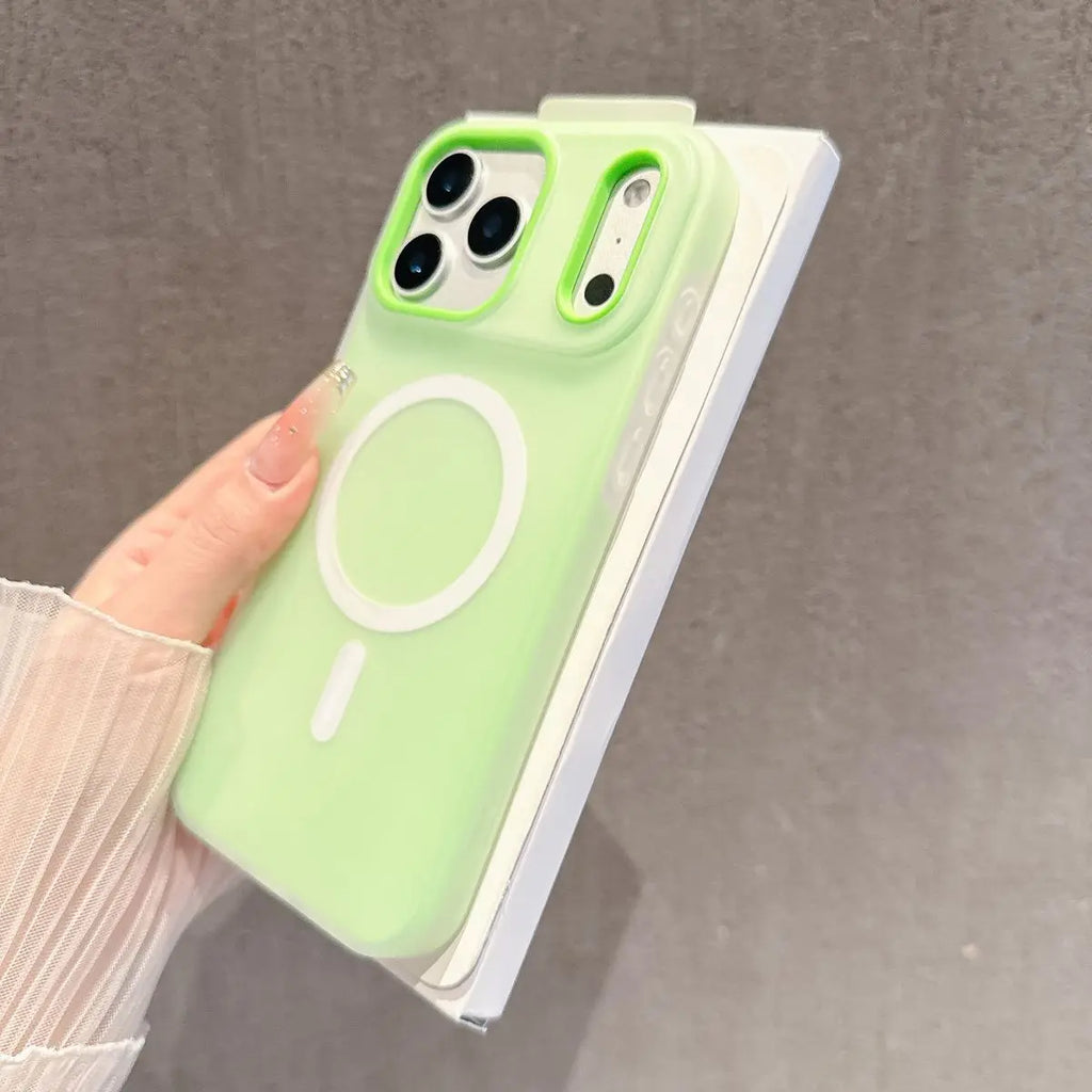 Luxury Jelly Phone Case For iPhone 17 16 15 14 13 12 Pro Max Hard PC Soft Silicone TPU 2in1 Shockproof Magnetic Phone Cover