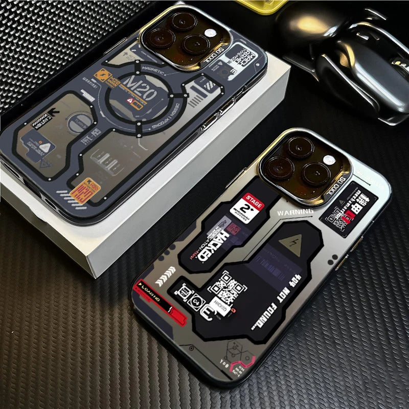 Phone Case for Xiaomi Redmi Note 14 12 11 10 13 Pro Plus 5G 12S 14C 13C 4G Mecha-Style Graffiti Cover Funda Redmi Note 14 Pro 5G