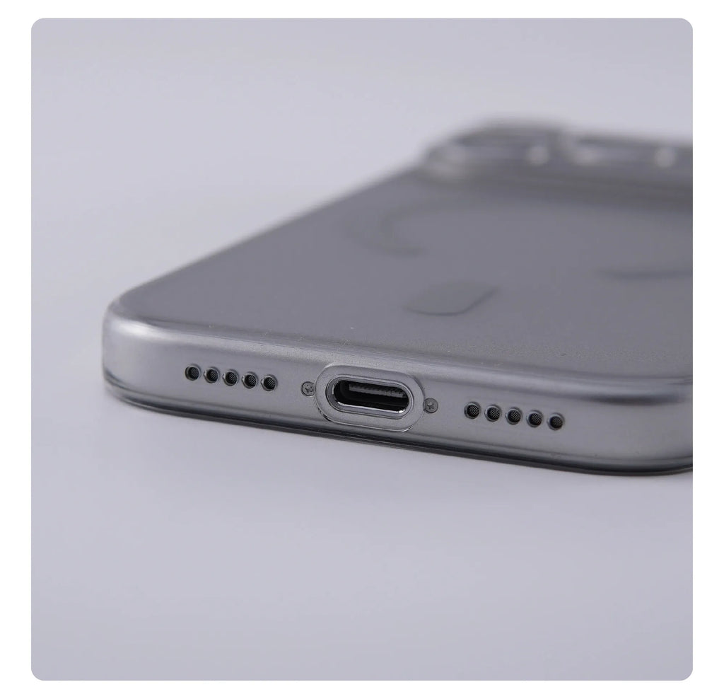 Ultra Thin Matte Magnetic Wireless Charging Translucent Case For iPhone 16 15 14 Plus 13 12 17 Pro Max Hard PC For Magsafe Cover