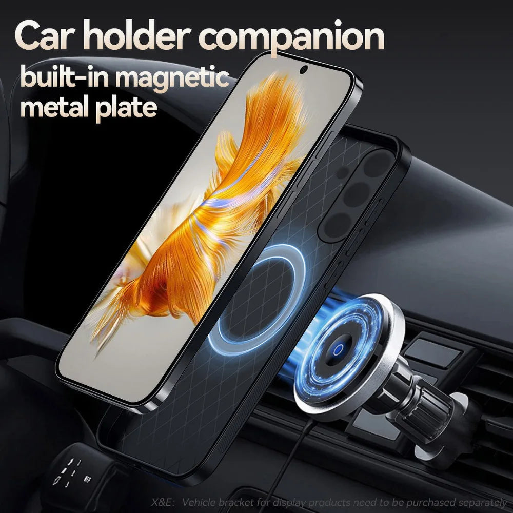 S25 Ultra Magnet Case For Samsung Galaxy S25 S24 FE S23 Ultra S22 Plus A56 A55 5G A54 A53 A52 A36 A35 A34 A25 A16 A15 Back Cover