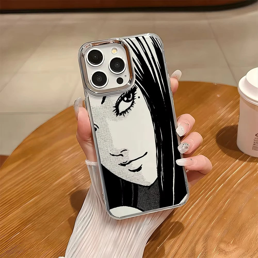 New comics Junji Ito horror Hot Anime Phone Case For iPhone 17 Air 16 e 15 14 13 12 11 Pro Max Plus SE 2020 2022 Soft Cover