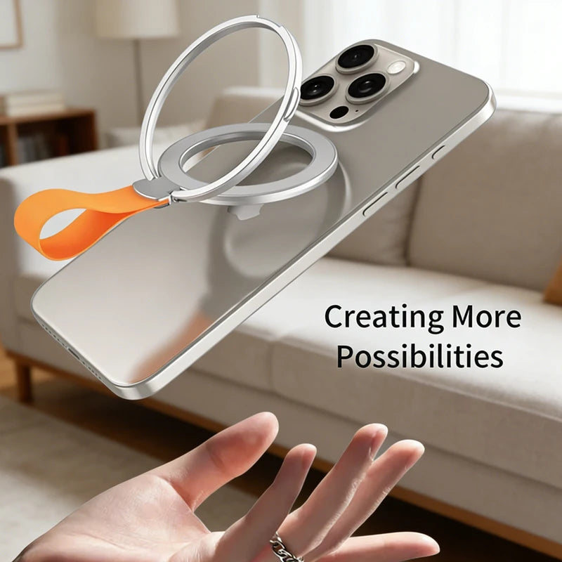 Universal Mobile Phone Strong Magnetic Holder for MagSafe Rotatable Folding Portable Magnet Bracket for iPhone 17 16 Pro Samsung