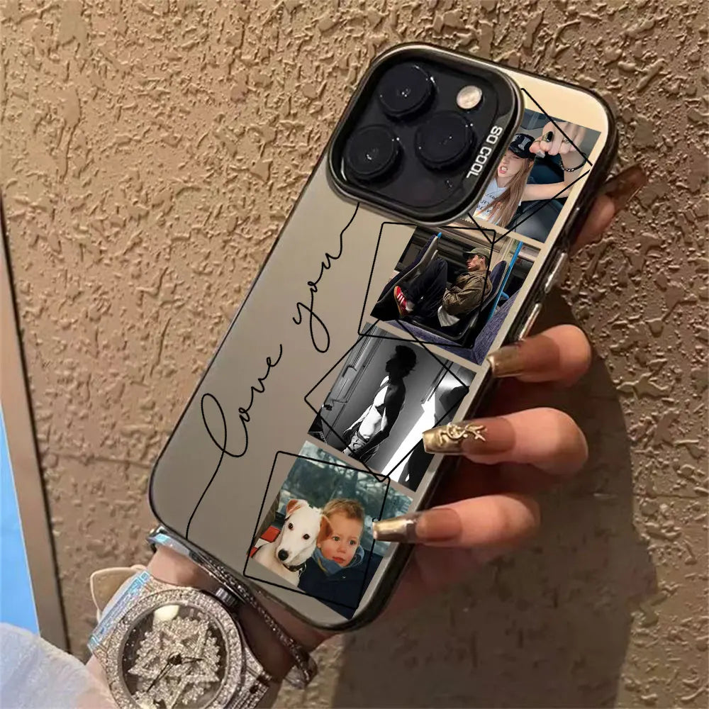 For iPhone 17 16 15 14 13 12 11 Pro Xs Max Mini SE 2020 2022 Air XR 7 8 Plus 16e Personalized multi Photo Custom DIY Phone Case