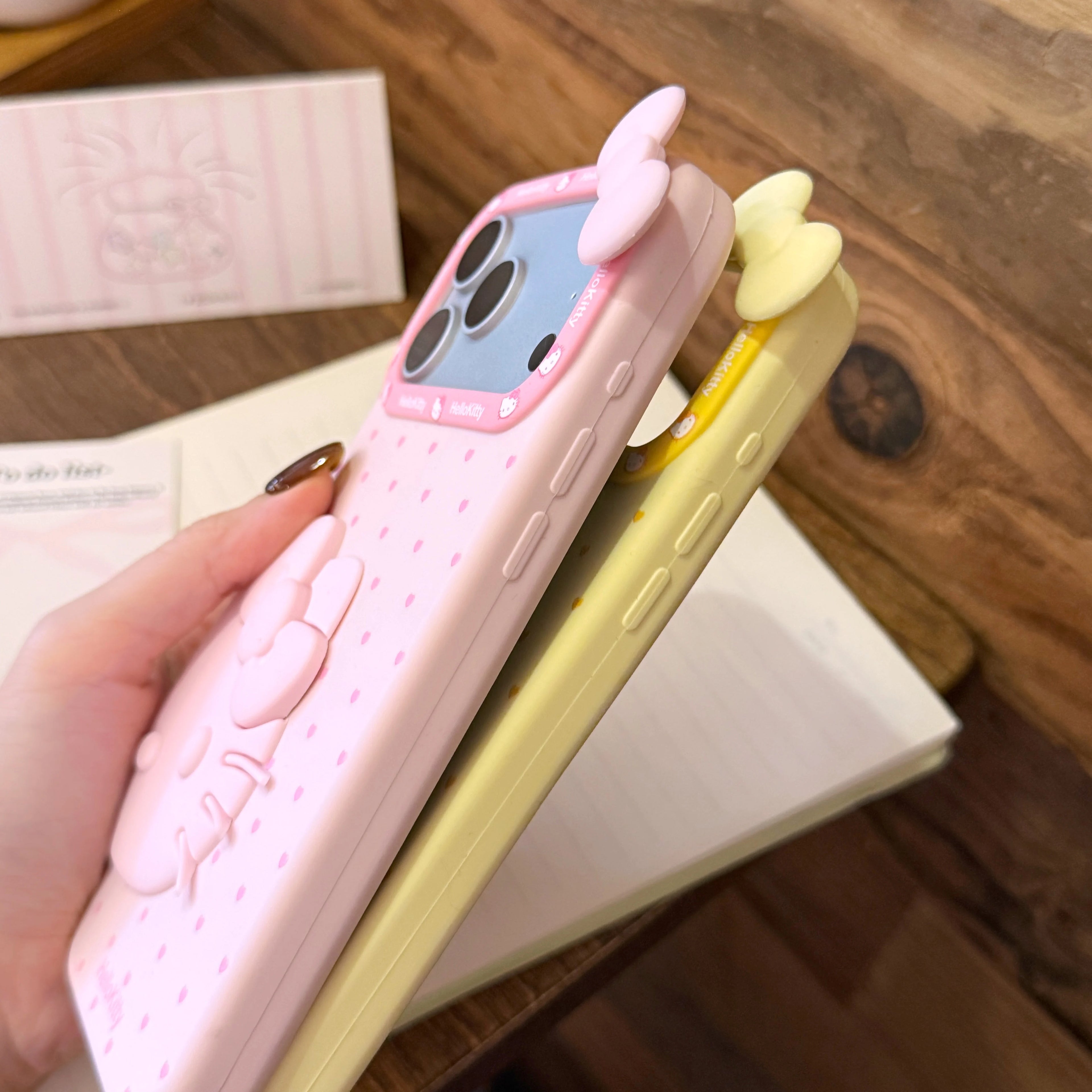 Sweet Soft Silicone Cover 3D Stereo For Hello Kitty For IPhone 13 14 15 16 17 Pro Max Girls Cute Cartoon Protective Phone Shell