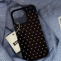 Personality Niche ins Simple Polka Dots Phone Case For iPhone 17 16 15 14 13 12 11 Pro Max XR Air 7 8 Plus MINI Y2K Lovely Cover