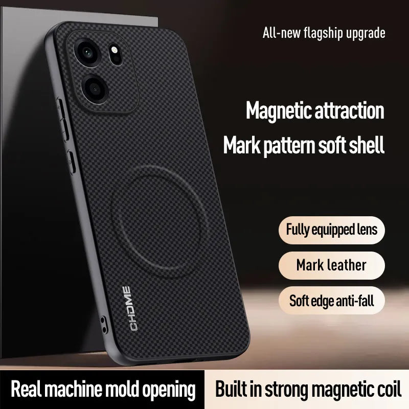 Luxury Car Magnetic Holder Phone Case For OnePlus Nord 6 CE6 Nord6 NordCE6 Silicone ShockProof Protective Back Cover Coque