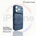 For Magsafe Breathable Heat Dissipation Magnetic Phone Case For iPhone 12 13 17 Pro Max 14 15 16 Plus Lens Film Protect Cover