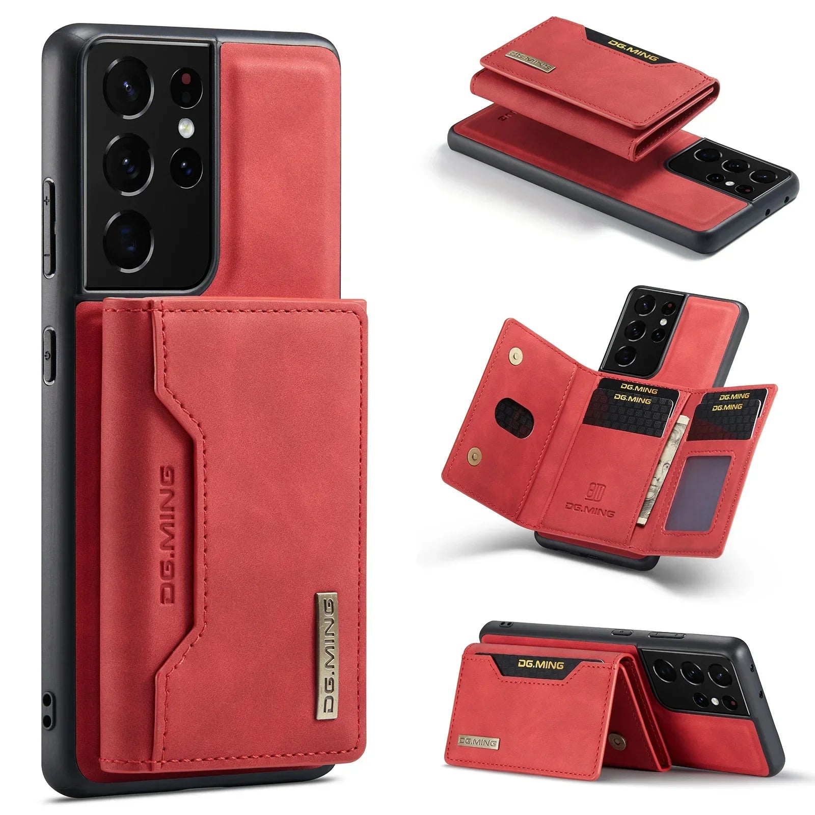 2 in 1 Leather Detachable Wallet Phone Case For Samsung Galaxy S22 S23 S24 S25 S26 Ultra S24 Plus Z Fold 7 6 5 4 3 Cover