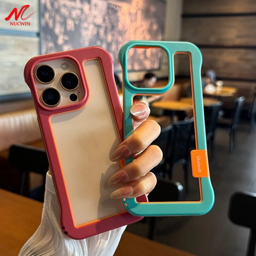 Luxury Soft TPU Bumper Case for iPhone 16 15 11 12 14 13 Pro Max 16Pro 13Pro Xs Max Heat Dissipation Frame Cover for iPhone Xr