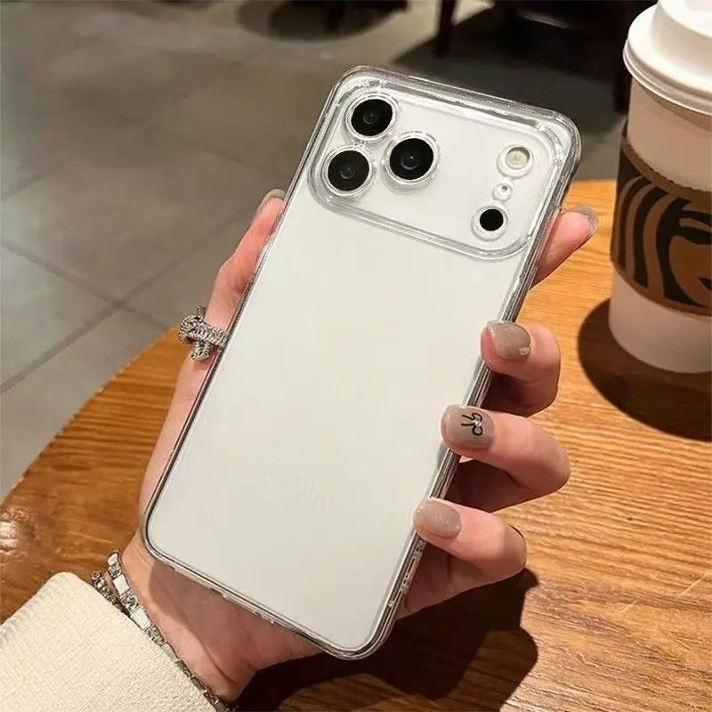 Clear Phone Case For iPhone 17 Pro Max Case Silicone Soft Cases For iPhone 11 12 13 14 15 16 Plus 17 Pro Max Air 16E Cover