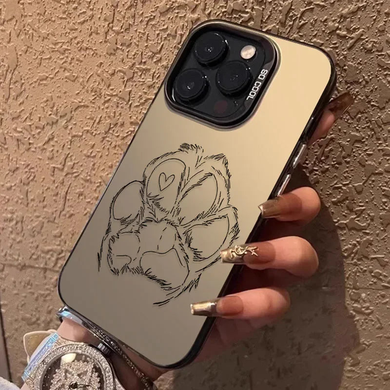 Cute Cat Dog Paw Print Case for Xiaomi 14T 13T 14 13 12T Pro 11 Lite 5G NE POCO X7 X6 X5 X3 NFC F3 F4 GT F5 F6 M5S M6 Pro Cover