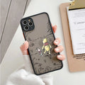 Winnie The Pooh Disney Honey Matte Translucent Case For iPhone 17E 17 16 16E 15 14 13 12 11 Pro Max 17 Air 7 8 Plus XR XS Cover