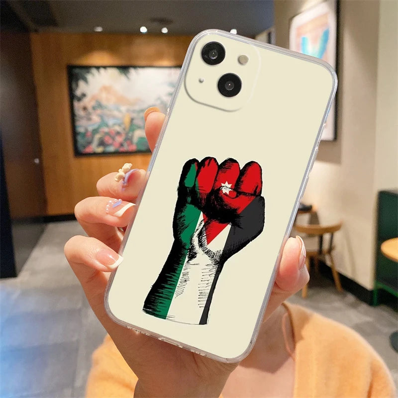 Phone Case For iPhone 16E 15 16 14 13 12 11 Pro Max XS Max 7 8 16 Plus SE2 Soft TPU Clear Cover Algeria Flag