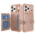 Wallet Phone Case Card Holder for Apple IPhone 17 Air 16E 16 15 14 Plus 13 12 Pro Max Hybrid Rubber Bumper Back Flip Cover