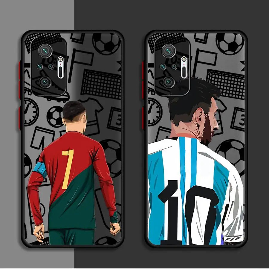 Football Number Phone Case for Xiaomi Redmi Note 11 9 Pro 11S 12S 11T 9S 10 Pro 10S 12 13 Pro 13 Pro Soft Cover
