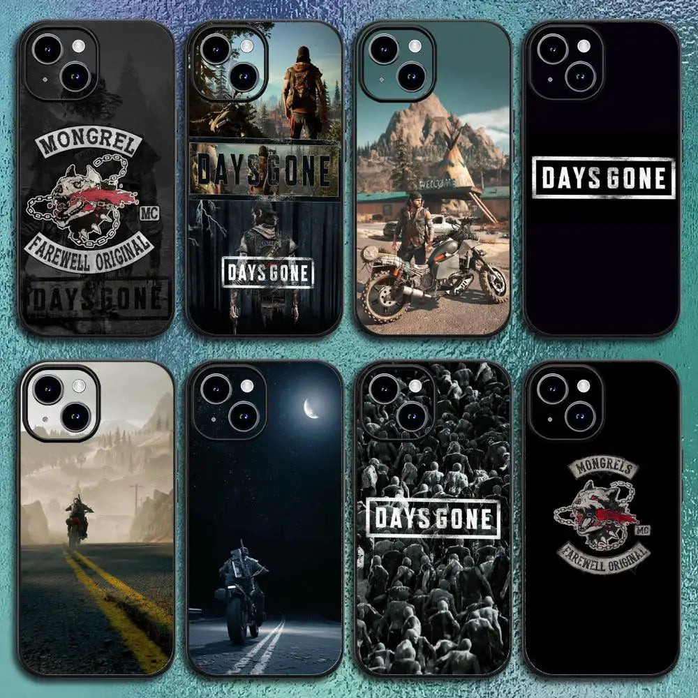 Game D-Days Gone Phone Case For IPhone 17 16 15 14 13 12 11 Pro Max Plus Mini Black Frosted Soft Shell Funda