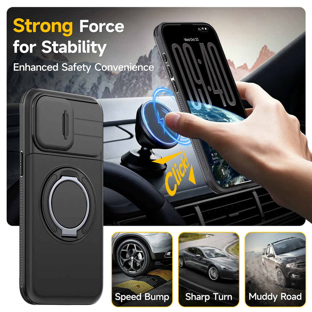 Shockproof Phone Cover Lens Protective Case for Iphone 17 Pro Max 16 Pro Iphone17 Iphone16 Hard Strong Cases Capa