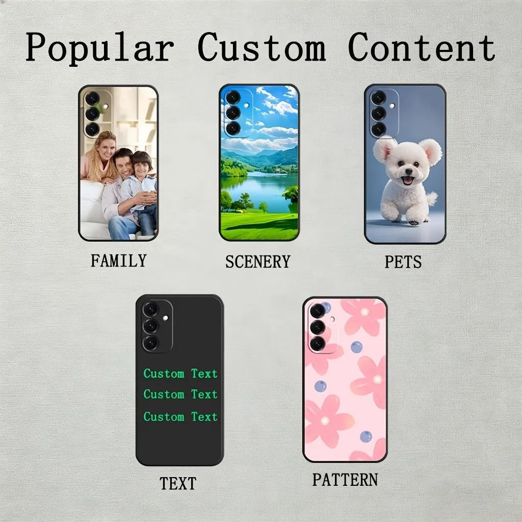 Photo Custom Personalized Phone Case For Samsung Galaxy S26 S25 S24 S23 S22 S21 S20 Ultra FE S10 Plus Lite Silicone Soft Cover
