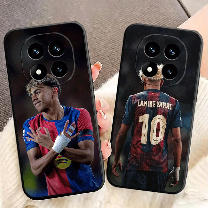 Football Star L-Lamine Y-Yamal Soft Phone Case for Xiaomi Redmi Note 12 13 14 15 Pro Plus 11 14S 12S 11S 11T 10S 5G Black Cover