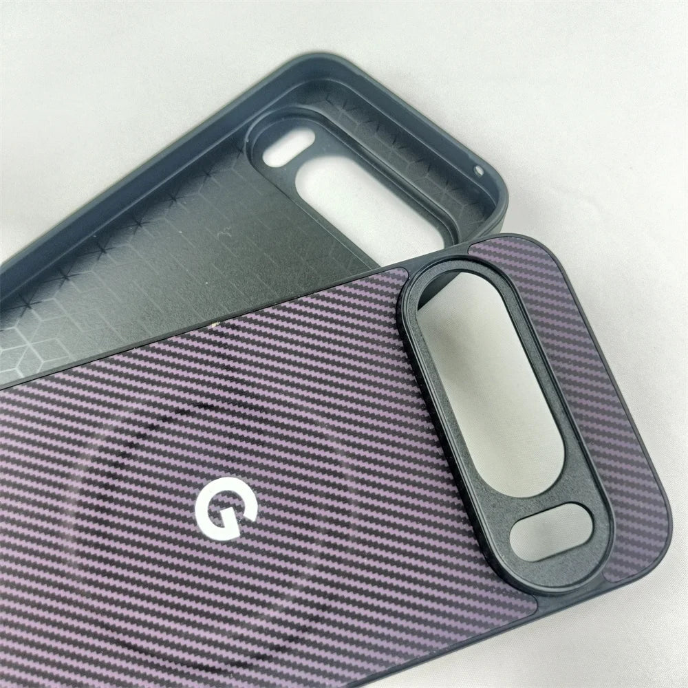 Luxury Magnetic Carbon Fiber Phone Case For Google Pixel 10 10A 10ProXL 10Pro Wireless Charge Matte Protector Bumper Cover Funda
