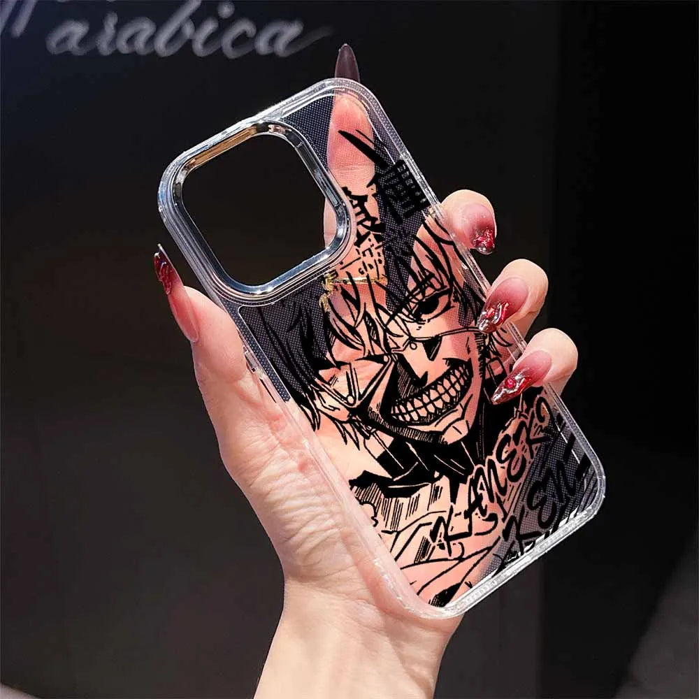 Tokyo Ghoul Anime Phone Case For Apple iPhone 17 AIR 16E 15 14 13 12 11 Pro Max Plus Transparent Soft Cover
