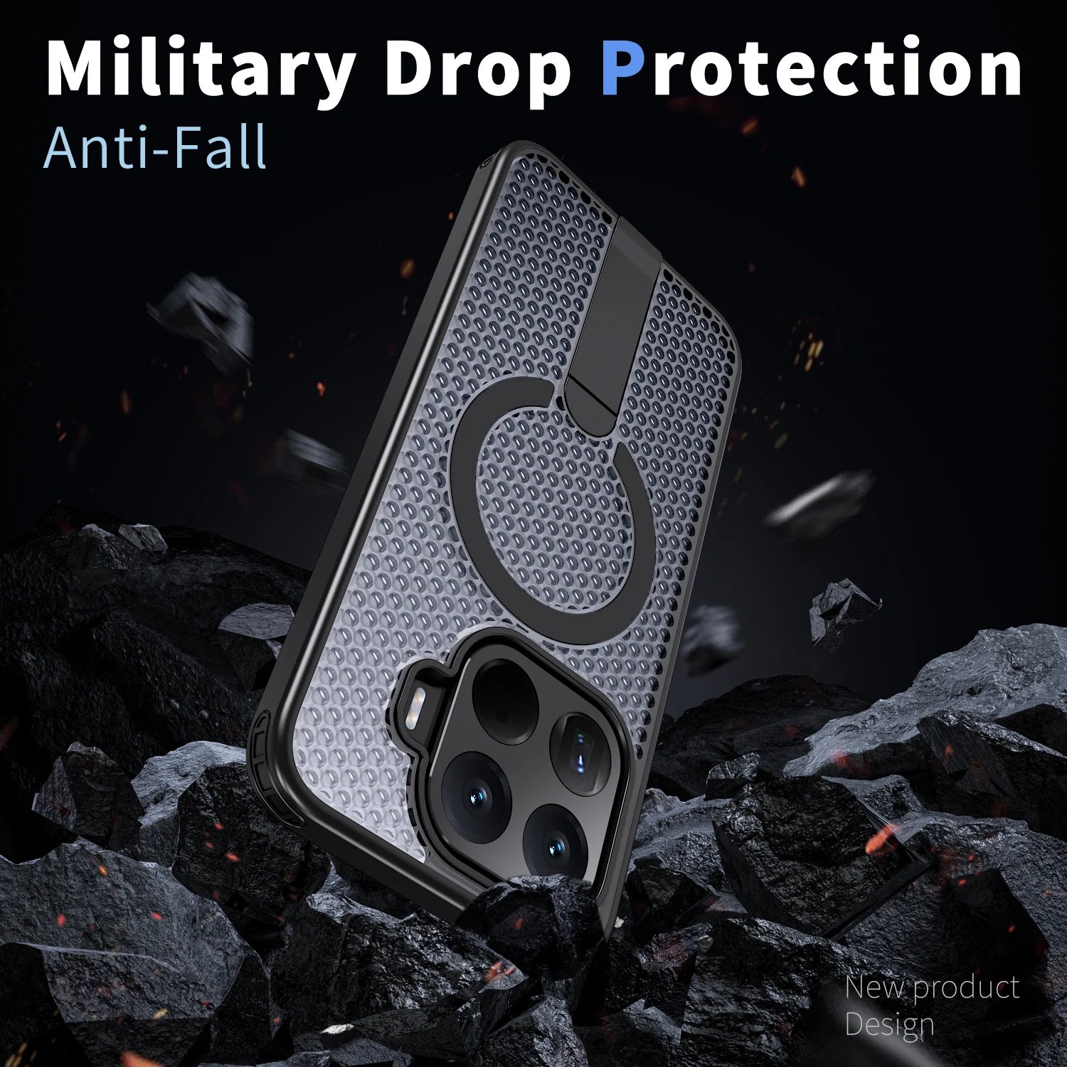 For Xiaomi 17T Pro 17 15T 14T Pro Luxury Magnetic Bracket Heat Dissipation Phone Case Shockproof Rugged Tough Cover Fundas