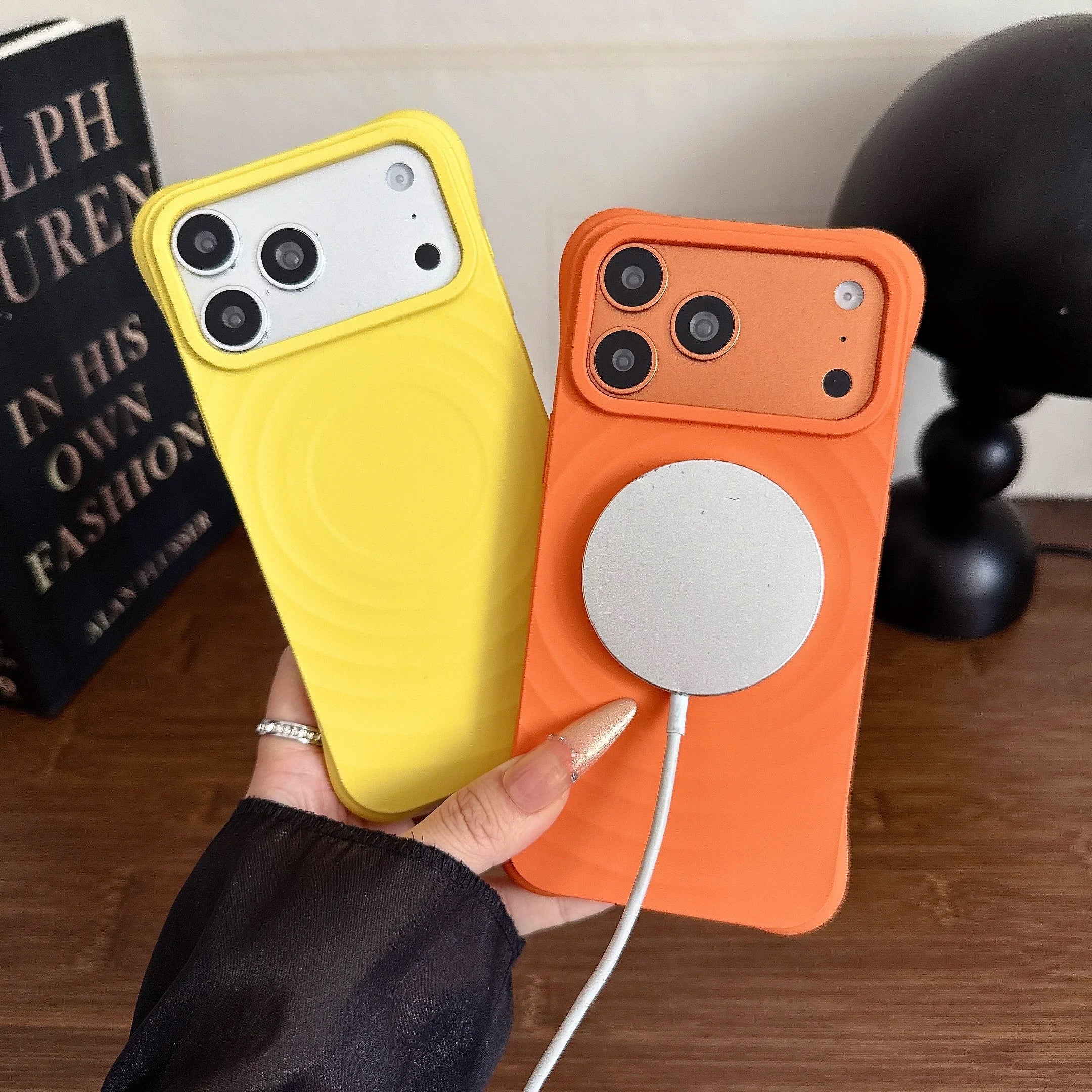 Water Ripple Silicone For Magsafe Magnetic Case For iPhone 17 Air 16 15 14 13 12 11 Pro Max Plus Shockproof Soft Protector Cover