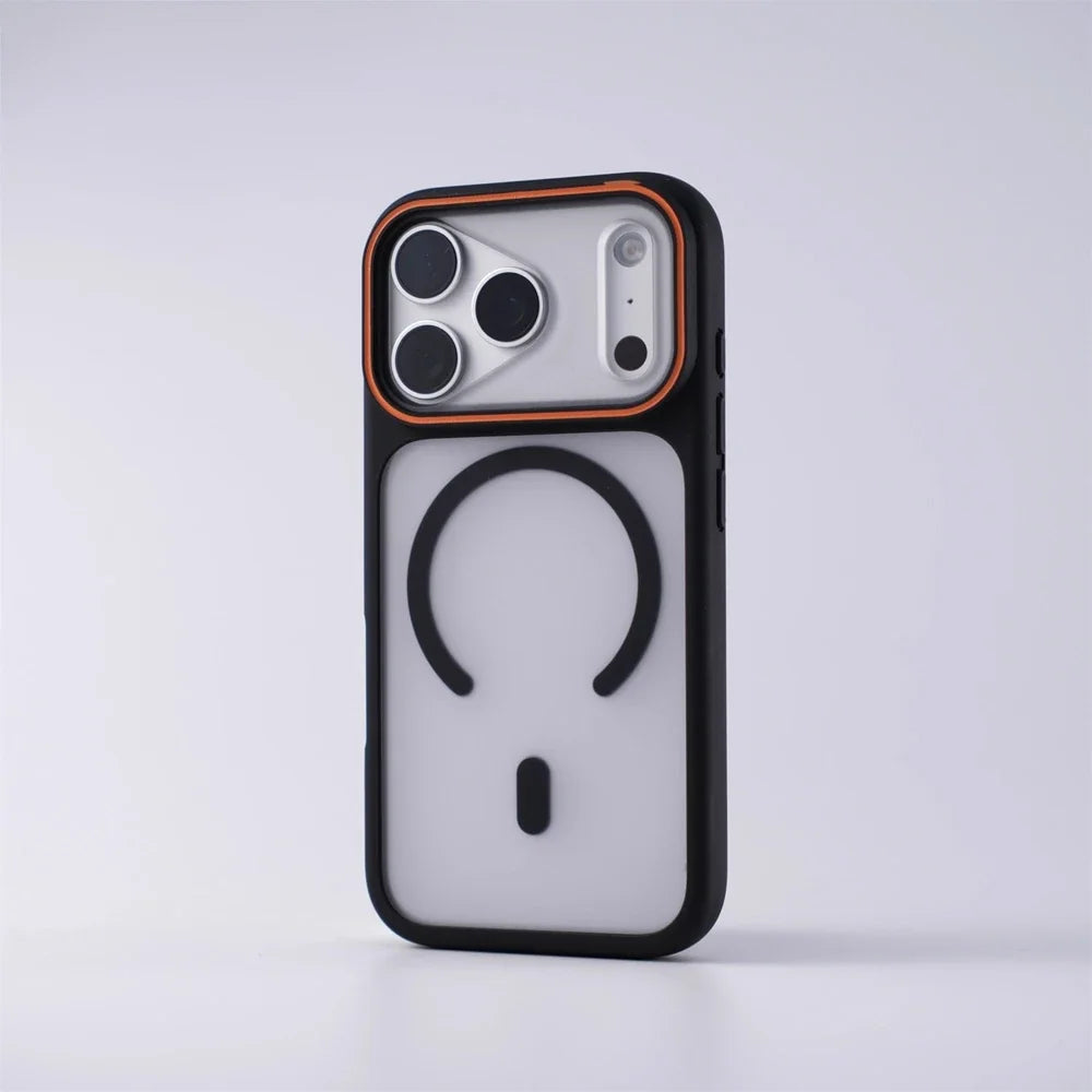 New Matte Translucent Magnetic Case for iPhone 17 Pro Max Air for Magsafe Wireless Charging Slim Matte PC Armor Shockproof Cover