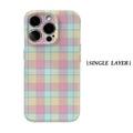 Pastel Plaid for IPhone17 Must for Magnetic Phone Case for IPhone 17 16 15 14 13 Pro Max Plus Single Double-layer Tough Case