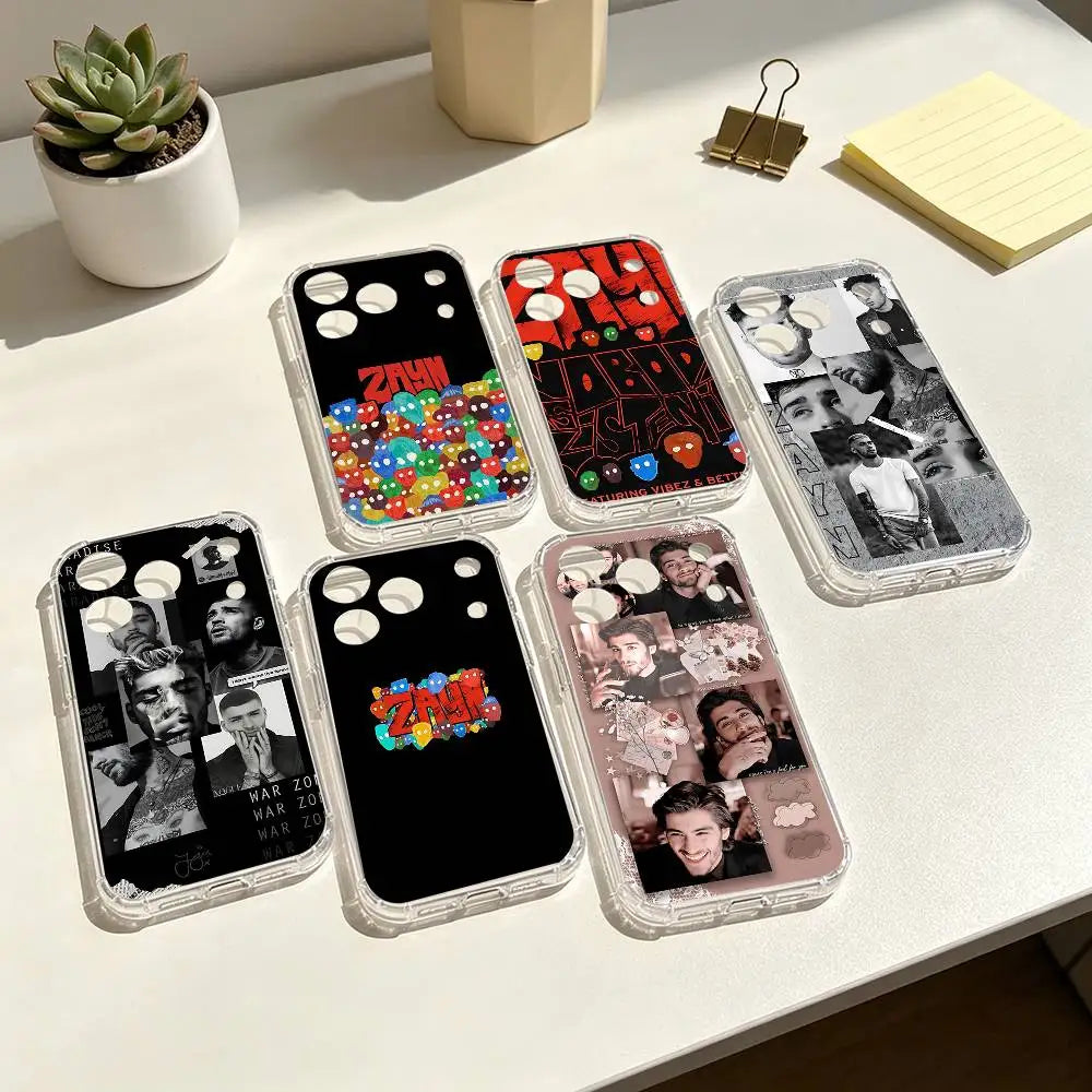 Singer Zayn Malik Phone Case Transparent IMD For IPhone 17 16 15 14 13 12 11 PRO MAX PLUS Mini Soft Cover