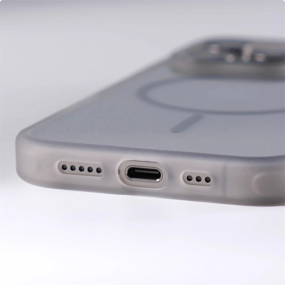 Transparent Shockproof For Magsafe Bumper Case for iPhone 17 Air 16 Pro Max 15 14 13 12 Magnetic Wireless Charging Clear Cover