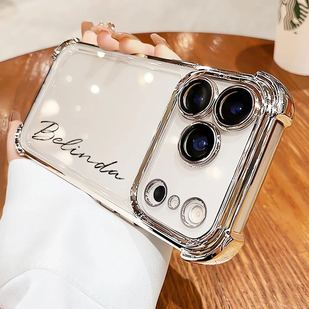Personalised Customized Name Case For iPhone 17 16 15 14 13 12 11 Pro Max Initials Letters Leather Cover 13 15 16 17 Air Pro Max