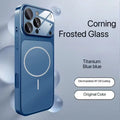 New Luxury frosted glass material shockproof magnetic protective cover for iPhone 17 Air 17 16 15 14 13 Pro Max phone case